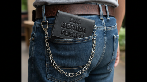 BMF Wallet Biker With Chain Rough Version