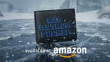 The Original BMF Black Leather Wallet Blue Embroidery
