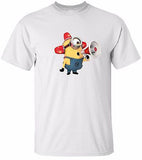 MINION FIRE SIGNAL White T-shirt 100% Cotton Tee by BMF Apparel