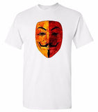 Vee Color Mask T Shirt 100% Cotton Tee by BMF Apparel