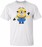 MINION WAVING White T-shirt 100% Cotton Tee by BMF Apparel