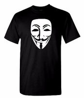Vee White Mask T Shirt 100% Cotton Tee by BMF Apparel