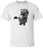 MINION "ZOMBIE" White T-shirt 100% Cotton Tee by BMF Apparel