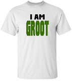 I AM GROOT White Tee 100% Cotton Tee by BMF Apparel