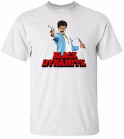 Black Dynamite T Shirt White 100% Cotton Tee by BMF Apparel