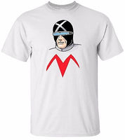 RACER X RED M White T-shirt 100% Cotton Tee by BMF Apparel