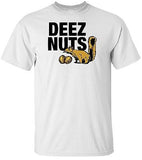 DEEZ NUTS White T-shirt 100% Cotton Tee by BMF Apparel
