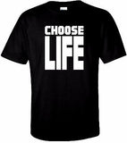 CHOOSE LIFE Black T-Shirt 100% Cotton Tee by BMF Apparel