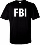 FBI Black T-Shirt 100% Cotton Tee by BMF Apparel