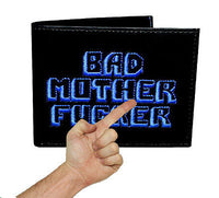 The Original BMF Blue BLU BALOO Embroidery Leather Wallet
