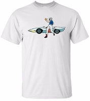 SPEED RACER & THE MACH 5 White T-shirt 100% Cotton Tee by BMF Apparel