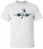 SPEED RACER & THE MACH 5 White T-shirt 100% Cotton Tee by BMF Apparel