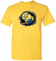 Minion Hole in T-Shirt 100% Cotton Tee by BMF Apparel