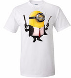 MINION HITMAN White T-shirt 100% Cotton Tee by BMF Apparel