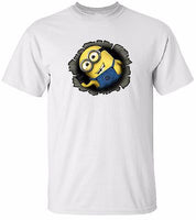 MINION INSIDE YOU White Tee 100% Cotton Tee by BMF Apparel