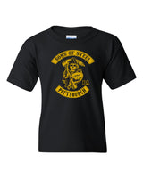 Sons of Steelers Tee Shirt Black 100% Cotton Youth